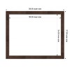 Amanti Art Wildwood Brown Narrow Framed Magnetic Dry Erase Board - 4 of 4