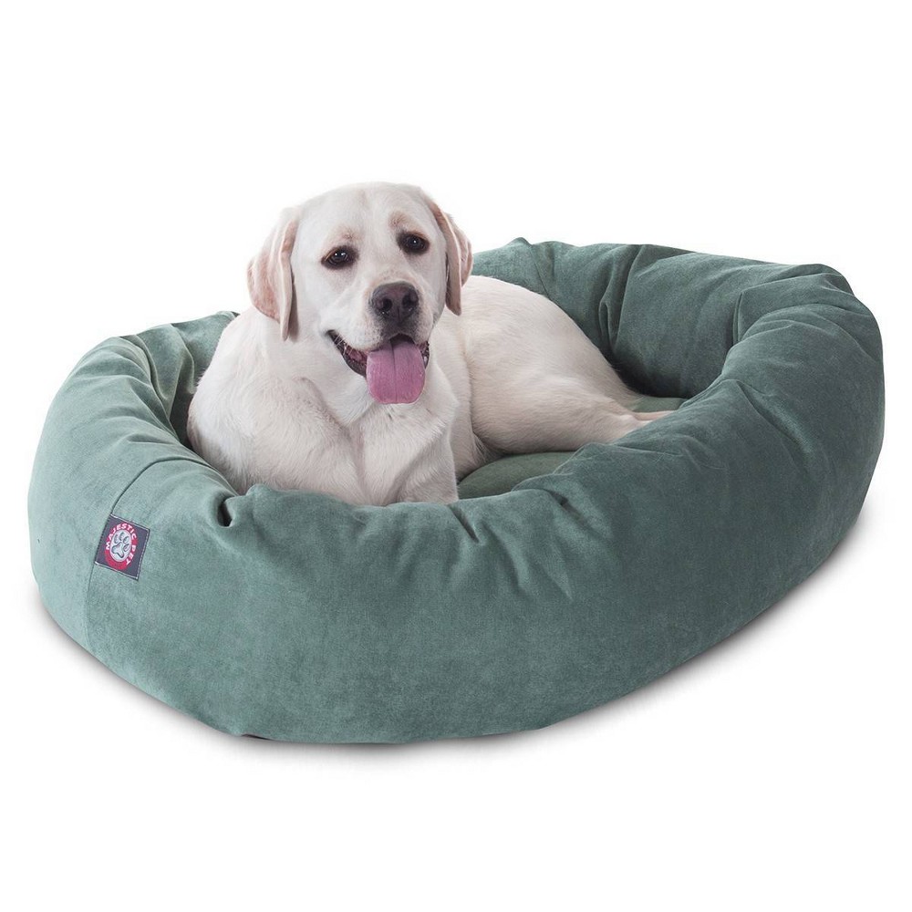 Photos - Bed & Furniture Majestic Pet Villa Bagel Dog Bed - Muddy Aqua - Large - L 