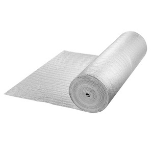 VEVOR Double Reflective Insulation Roll, 5.5mm 48 in x 50 ft, Double-Sided Aluminum Foil EPE Foam Heat Reflective Shield, Silver - 1 of 4