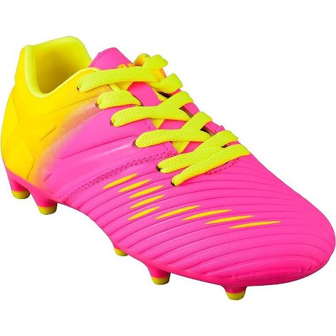 Vizari Kids Liga Firm Ground Outdoor Soccer Shoes Pink yellow Size 9.5 Target