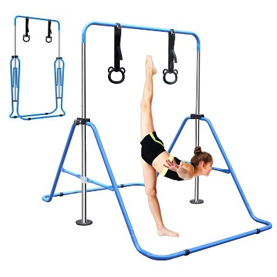 BestParts Expandable Gymnastics Bars,Adjustable Height Gymnastic Horizontal Bars,Junior Training Bar Children Folding Training Monkey Bars for Kids