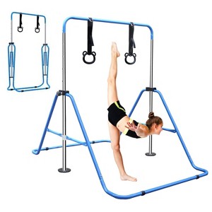 BestParts Expandable Gymnastics Bars,Adjustable Height Gymnastic Horizontal Bars,Junior Training Bar Children Folding Training Monkey Bars for Kids - 1 of 4