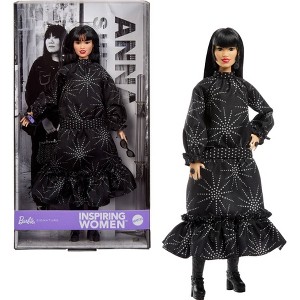Barbie Inspiring Women Anna Sui Collector Doll in Black Dress with Sunglasses & Perfume Accessories - 1 of 4