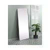 Elegant Lighting Soft Corner Metal Rectangle Mirror 32x72 Inch in Silver - 3 of 4