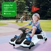 24V Kids Electric Drift Kart Toy with LED Lights, Music, USB Port, Speed up to 7.5MPH & Low Battery Alarm - 2 of 4