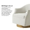 Eva Transition Upholstered Swivel Chair With Flared Arms | ARTFUL LIVING DESIGN - 4 of 4