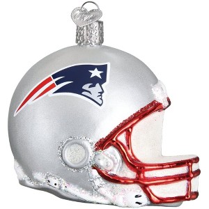 Old World Christmas Blown Glass Ornament for Christmas Tree, New England Patriots Helmet - 1 of 3