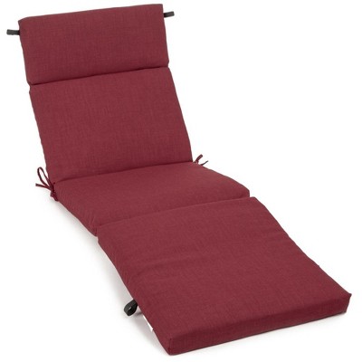 Blazing Needles, 72-inch by 24-inch Solid Polyester Outdoor Chaise Lounge Cushion