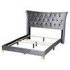 Baxton Studio Easton Contemporary Glam and Luxe Metal Panel Bed - 4 of 4