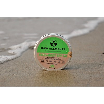 Raw Elements Face and Body Mineral Sunscreen Tin - SPF 30 - 3oz_9