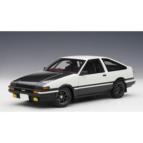 Toyota Sprinter Trueno Ae86 Rhd White With Carbon Hood Initial D Project D Final Version 1 18 Model Car By Autoart Target