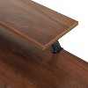 NicBex 59" L-Shaped Desk with/without Drawers,Computer Desk with Open Shelves,Corner Desk with Storage,Gaming Desk for Bedroom,Office,Walnut - 4 of 4