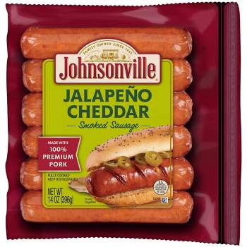 Johnsonville Jalapeno Cheddar Pork Smoked Sausage - 14oz