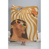 Gigi Rosado Sun woman 56"x46" Woven Throw Blanket - Deny Designs - 3 of 4