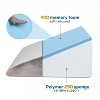 LISM 12 Inch Memory Foam Bed Wedge Pillow with Washable Cover - 4 of 4