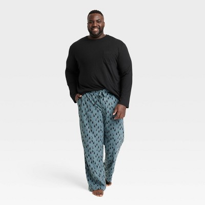 Men's Big & Tall Penguin Print Microfleece Pajama Set 2pc - Goodfellow ...