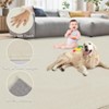 Area Rug, Washable Rug - Premium Wool Plush Shaggy Carpet for Living Room, Super Soft Bedroom Rug, Modern Solid Fuzzy Shag - 3 of 4