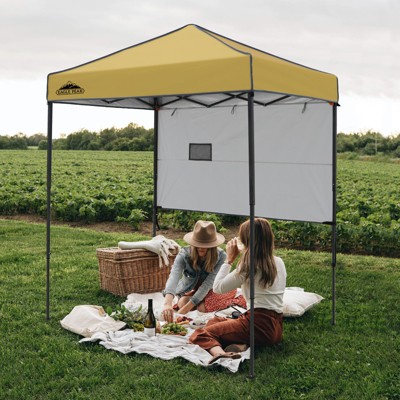 EAGLE PEAK 6'x4'Instant Pop Up Canopy with Adjustable Sun Wall