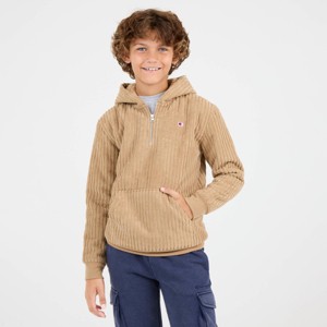 Champion Boys' 1/4 Zip Corduroy Hoodie - 1 of 4