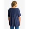 Jessica London Women's Plus Size Scalloped V-Neck Tunic - 3 of 4