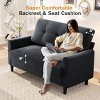 Dyonery 50" Small Loveseat Sofa Small Couch for Living Room,Chenille Comfy Love Seat with Spring Cushion,Solid Wood Frame,Tool-Free Assembly - 4 of 4