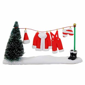 Department 56 Villages 3.25 In Ready For The Big Night Christmas Santa Suit Boots Village Accessories - 1 of 3