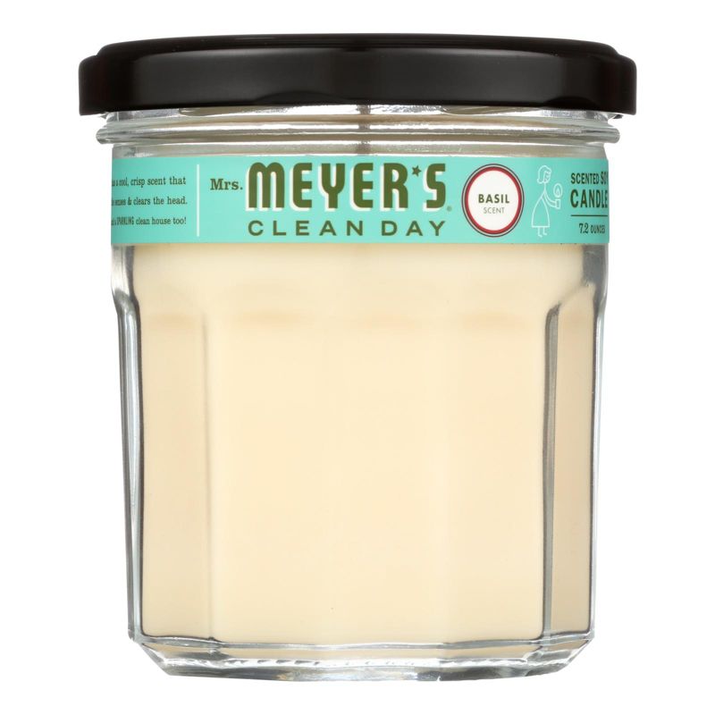 Mrs. Meyer's Clean Day Basil Soy Candle Jar - Case of 6/7.2 oz, 2 of 6