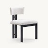 A Set Of 2 Armless Dining Chair-Sturdy Iron Frame, Comfortable Cushion, Easy Assembly, Perfect for Home & Restaurant Use-Morden Fort - 3 of 4