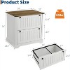 Acekool Farmhouse File Cabinet with 2 Drawers, 30" Lateral Storage Printer Stand for A4/Letter/Legal, Rustic Home Office Organizer - 2 of 4