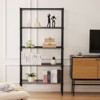 SEVOBAL Utility Storage Shelves 5 Tier Adjustable Metal Wire Rack Heavy Duty Storage Shelving for Kitchen, Garage, Laundry, Black, 13.7"*35.4"*69.2" - 4 of 4