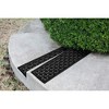 BirdRock Home 2-Pack Rubber Stair Mat with Basket Weave Design - 10 x 30" Black - 3 of 4