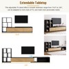 110'' Extendable TV Stand with 3-Tier Shelves, Adjustable Entertainment Center & Sliding Console for Living Room - 2 of 3