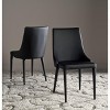 Summerset 19" H Leather Side Chair (Set of 2) - FOX2014 - Safavieh Couture - 2 of 4