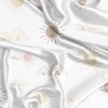 Sweet Jojo Designs Girl Satin Fitted Crib Sheet Desert Sun Pink Mauve Taupe - 2 of 4