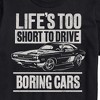 Men's - Instant Message - Lifes Too Short Boring Cars Short Sleeve Graphic T-Shirt - 2 of 4