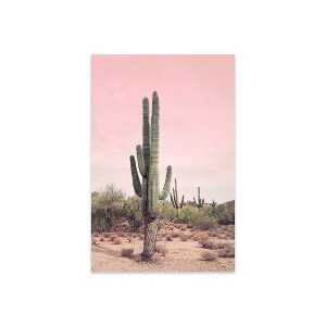 Desert Cactus Blush Print on Acrylic Glass by Sisi & Seb - iCanvas - 1 of 4