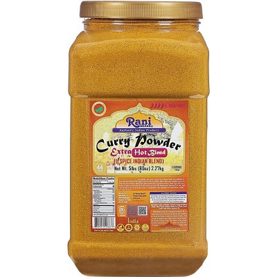 Curry Powder Extra Hot, Indian 11-Spice Blend - 5lbs (80oz) - Rani Brand Authentic Indian Products