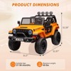 Jojoka  24V 7AH Kids Ride On Truck, 2-Seater Electric Vehicle with Switchable 2WD/4WD, Remote Control, Lights, MP3, and Spring Suspension - 2 of 4
