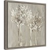 Amanti Art 16"x16" Dusky (Trees) by Allison Pearce Framed Canvas Wall Art Print: Watercolor Nature Scene, Polystyrene Frame - 2 of 4
