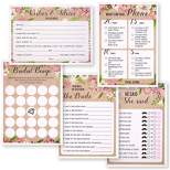Best Paper Greetings Set of 5 Bridal Shower Games for Engagement Celebrations, Bridal, Bachelorette, Anniversary, Wedding Party, Entertains 50 Guests