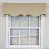 RLF Home 100% Cotton Basket Weave Regal Poly/Cotton Ivory lining Rod Pocket Valance 50" x 15" Khaki - 2 of 4