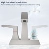 PAGED Bathroom Faucet 2-Handle Bathroom Sink Faucet with Drain and Supply Kits, Faucet for Bathroom - 4 of 4