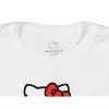 Seven Times Six Hello Kitty Junior's Women's Apple Treat Crewneck Adult Cropped T-Shirt White - 3 of 3