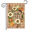 Briarwood Lane Double Sided Garden Flag 18x12.5 For Outdoor Hello Fall Wreath Double-Sided Garden Flag Flag For Fall Garden Flag Flags For Outside - 2 of 4