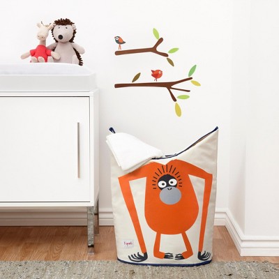 Orangutan Collapsible Kids Laundry Hamper with Handles