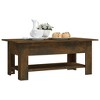 vidaXL Smoked Oak Coffee Table - Engineered Wood Rectangular Tea/Side/End Table with Storage Shelf - 40.2"x21.7"x16.5" - 4 of 4