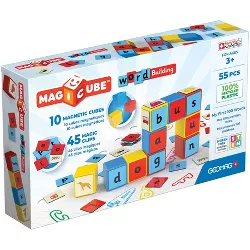 Geomag Magicube Word Building Set, Recycled, 55 Pieces