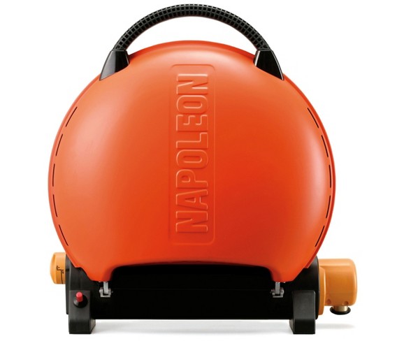 Napoleon Travelq 2225 Rust Resistant Portable Compact Propane Gas Grill, Orange