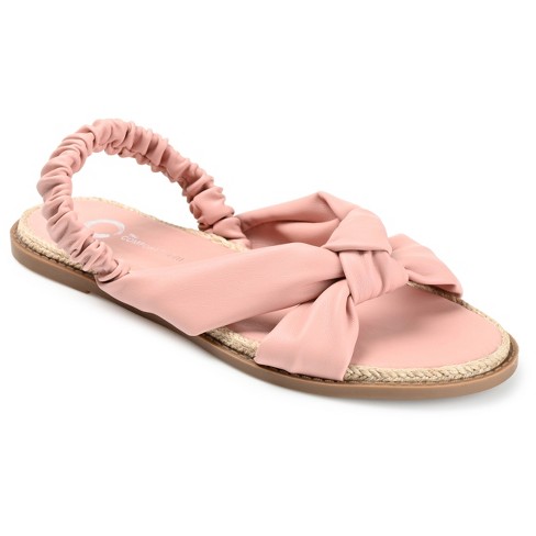 Journee Collection Womens Kiandra Espadrille Flat Sandals Rose 10 : Target