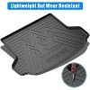 Cargo Liner, HR-V FWD 2023 2024 2025 Compatible All Season Premium Truck Mats, Heavy Duty Non-Slip TPE Luggage Liner and Rear Floor Mats - 4 of 4